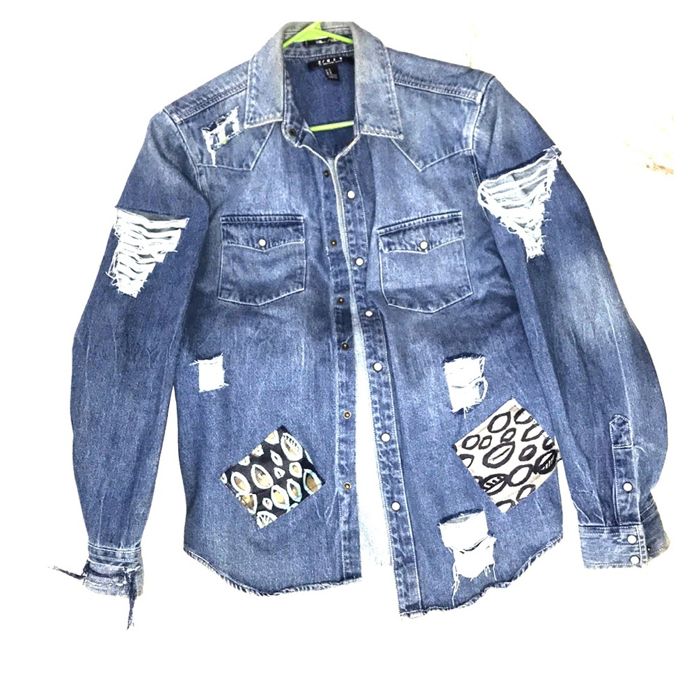 Custom made 21 Men Jean Shirt